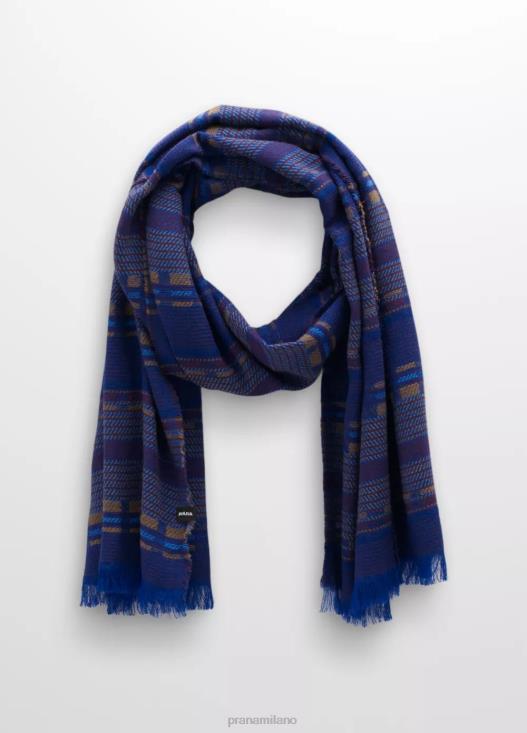 donne sciarpa floreale prAna ricco zaffiro Accessori T6DPZ721