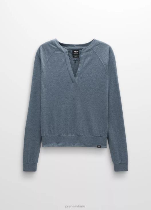 donne accogliente dolce brezza top prAna blu stagionato vestiario T6DPZ7