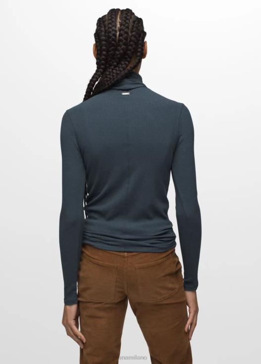 donne dolcevita a costine prAna erica blu grigio vestiario T6DPZ21