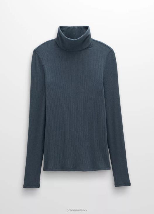 donne dolcevita a costine prAna erica blu grigio vestiario T6DPZ21