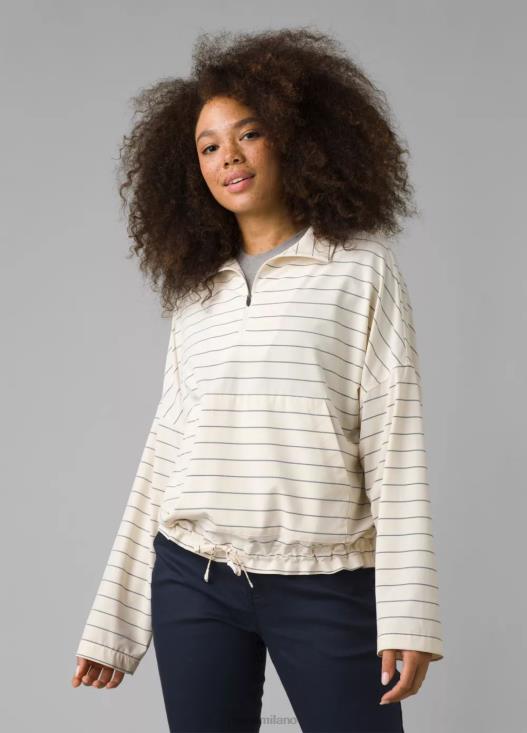donne maglione Railay prAna morbida striscia bianca vestiario T6DPZ268