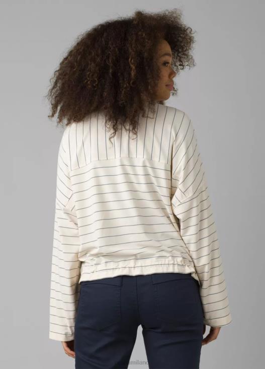 donne maglione Railay prAna morbida striscia bianca vestiario T6DPZ268