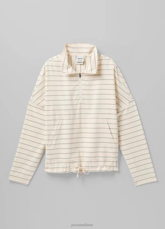 donne maglione Railay prAna morbida striscia bianca vestiario T6DPZ268