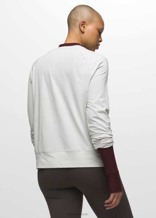 donne Maglia a maniche lunghe Sol Searcher prAna bianco morbido vestiario T6DPZ215