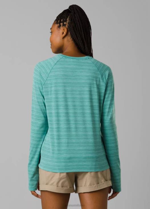 donne Maglia a maniche lunghe Sol Searcher prAna striscia di baia vestiario T6DPZ216