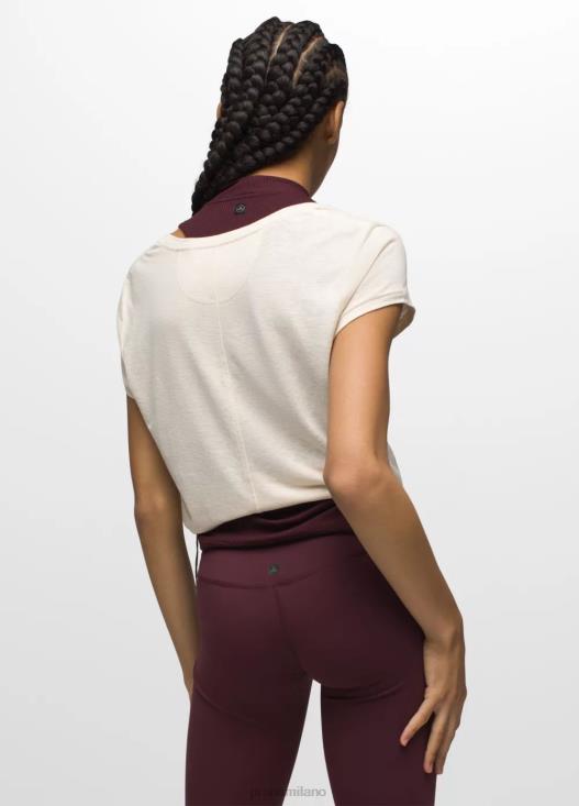 donne comoda maglietta girocollo prAna erica di tela vestiario T6DPZ11