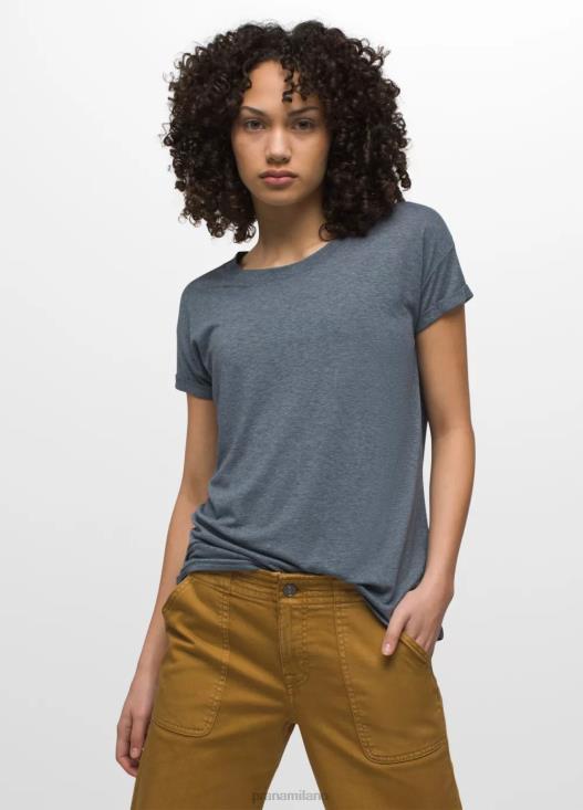 donne maglietta comoda prAna erica blu stagionata vestiario T6DPZ188