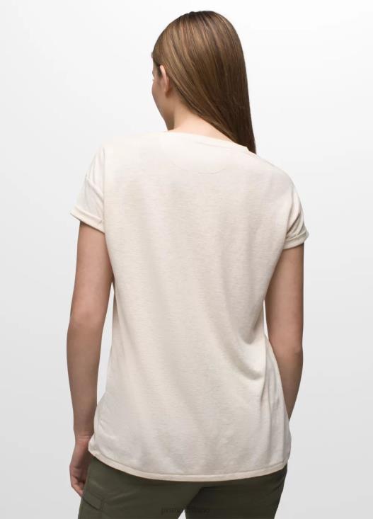 donne maglietta comoda prAna erica di tela vestiario T6DPZ189