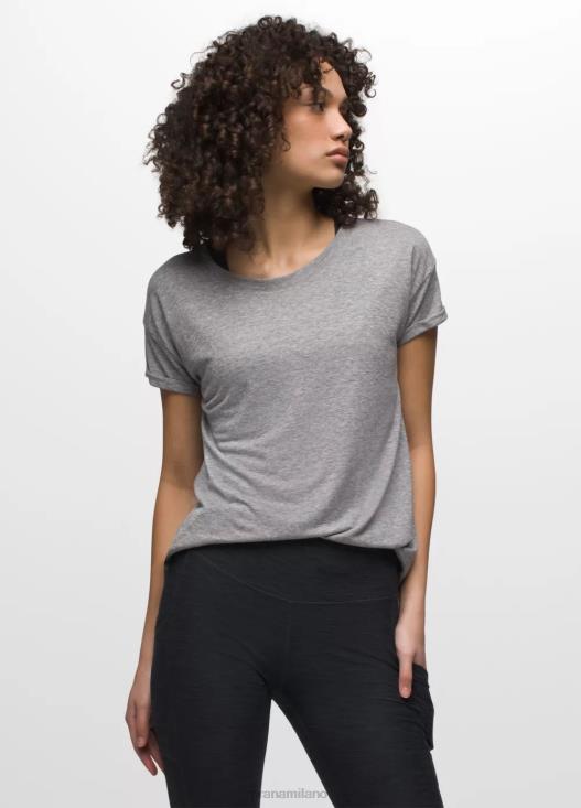 donne maglietta comoda prAna grigio erica vestiario T6DPZ190