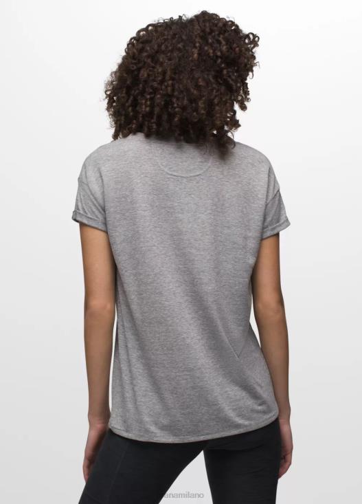 donne maglietta comoda prAna grigio erica vestiario T6DPZ190
