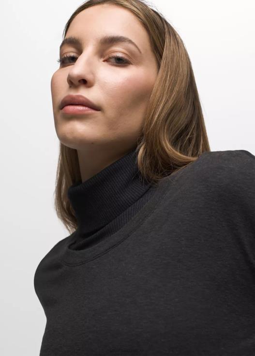 donne maglietta comoda prAna nero vestiario T6DPZ192