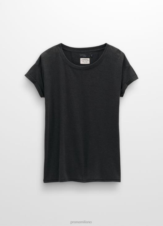donne maglietta comoda prAna nero vestiario T6DPZ192