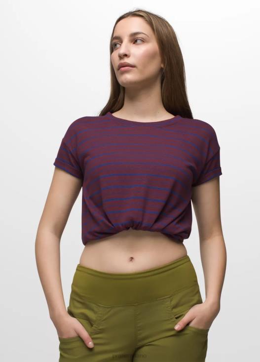 donne maglietta comoda prAna striscia di gelso vestiario T6DPZ187