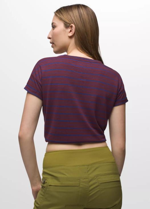 donne maglietta comoda prAna striscia di gelso vestiario T6DPZ187