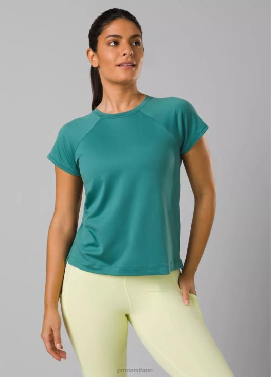 donne manica corta color fluo prAna baia vestiario T6DPZ111