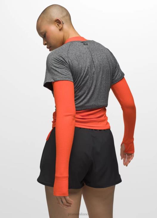 donne manica corta color fluo prAna erica di carbone vestiario T6DPZ109