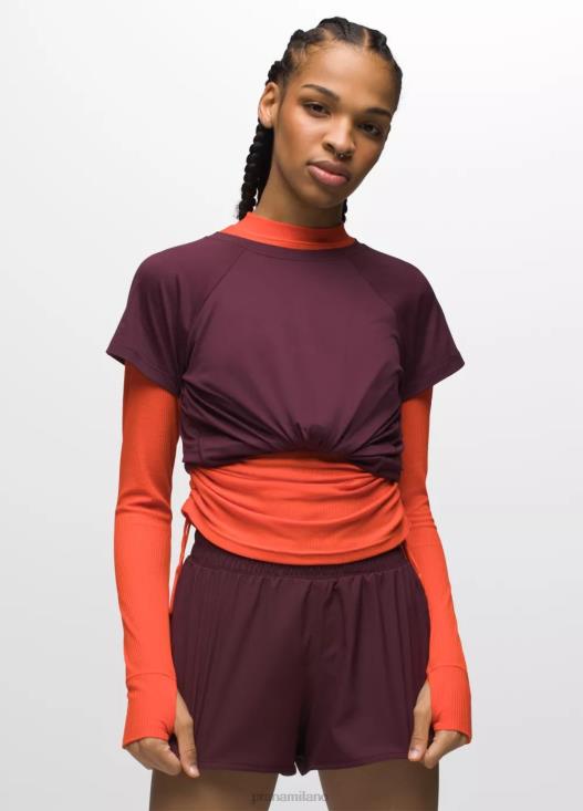 donne manica corta color fluo prAna gelso vestiario T6DPZ108