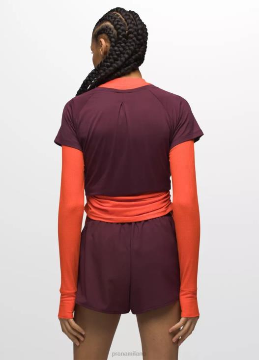 donne manica corta color fluo prAna gelso vestiario T6DPZ108
