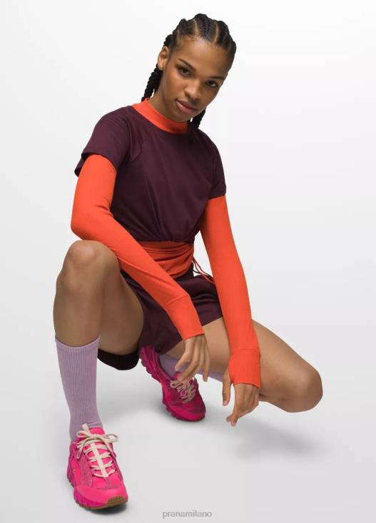 donne manica corta color fluo prAna gelso vestiario T6DPZ108