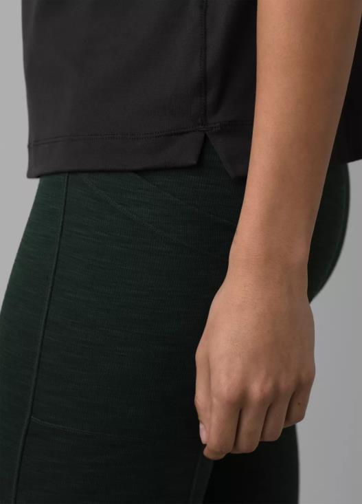 donne manica corta color fluo prAna nero vestiario T6DPZ110