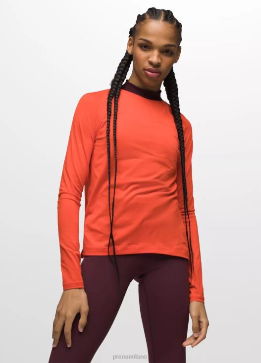 donne manica lunga color Alpenglow prAna caminetto vestiario T6DPZ180