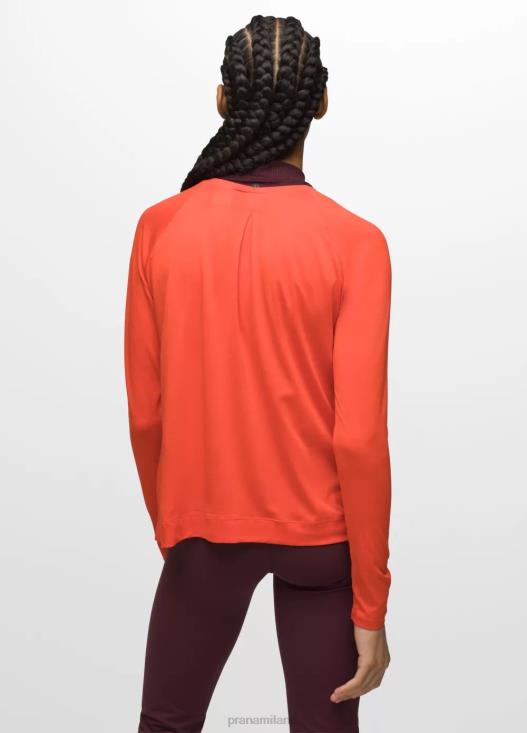 donne manica lunga color Alpenglow prAna caminetto vestiario T6DPZ180