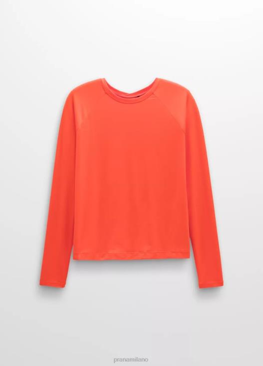 donne manica lunga color Alpenglow prAna caminetto vestiario T6DPZ180