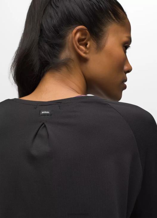 donne manica lunga color Alpenglow prAna nero vestiario T6DPZ179
