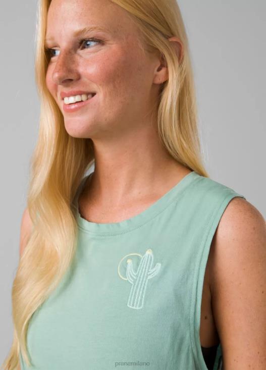 donne senza maniche con grafica organica prAna cactus della baia leggera vestiario T6DPZ254
