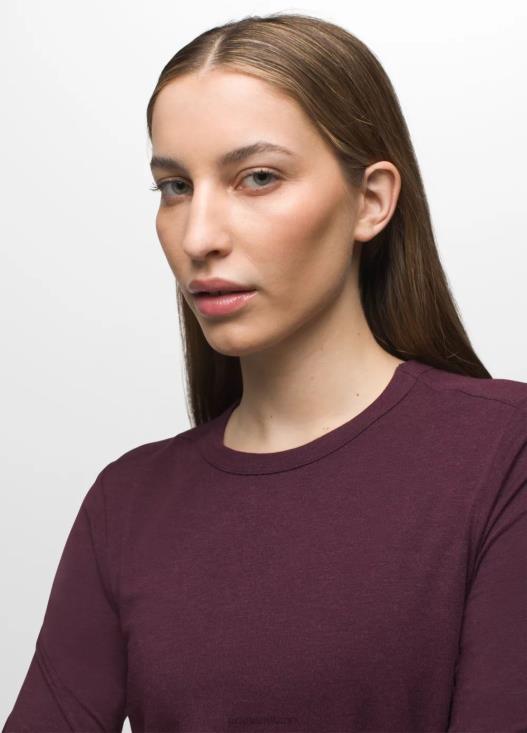 donne top a maniche lunghe Foundation 365 prAna erica di gelso vestiario T6DPZ132