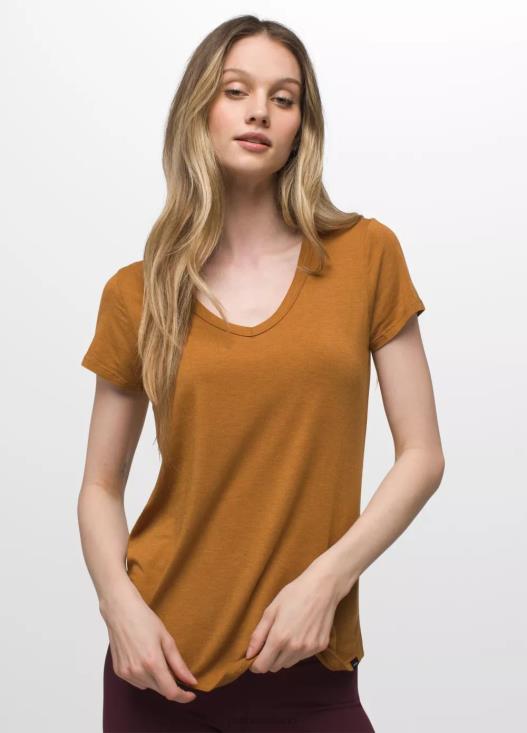 donne top con scollo a V Foundation 365 prAna erica speziata vestiario T6DPZ142