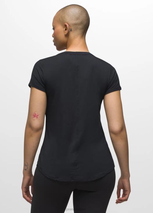 donne top con scollo a V Foundation 365 prAna nero vestiario T6DPZ146