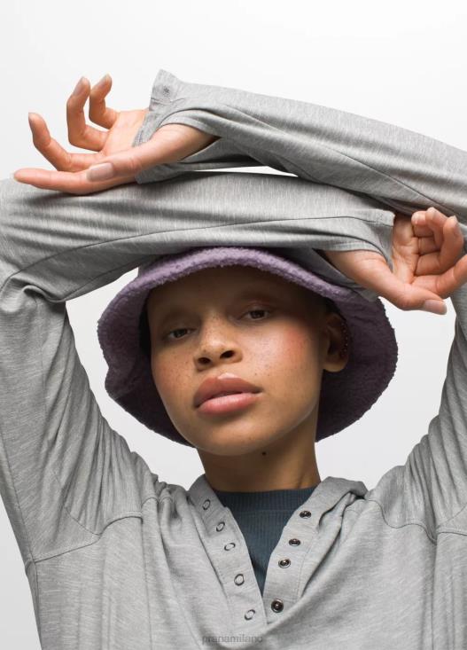 donne Felpa con cappuccio Sol Searcher prAna grigio erica vestiario T6DPZ234