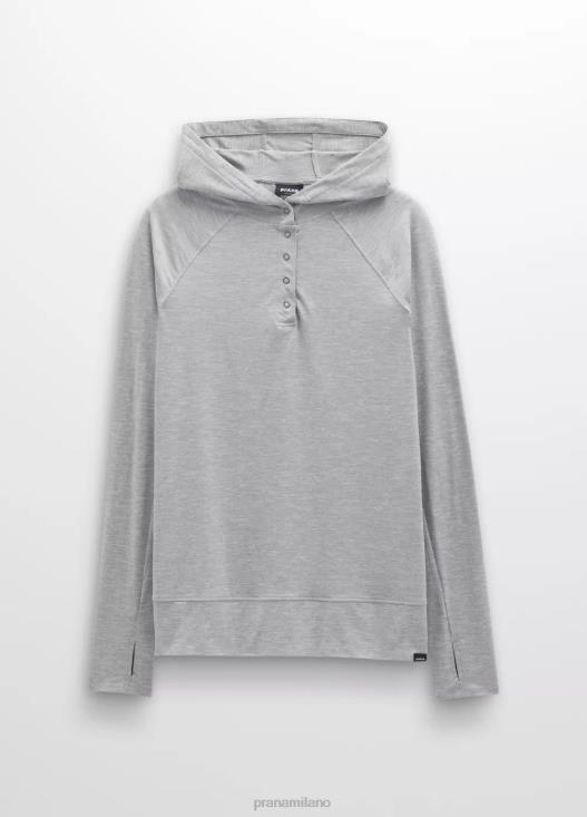 donne Felpa con cappuccio Sol Searcher prAna grigio erica vestiario T6DPZ234