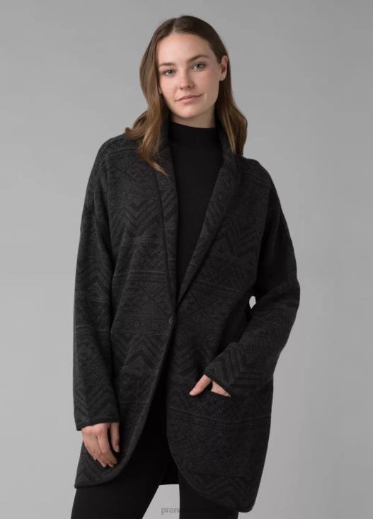 donne cardigan sevie prAna intarsio di carbone vestiario T6DPZ241