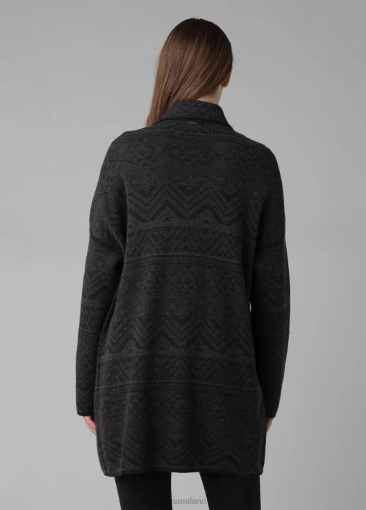 donne cardigan sevie prAna intarsio di carbone vestiario T6DPZ241