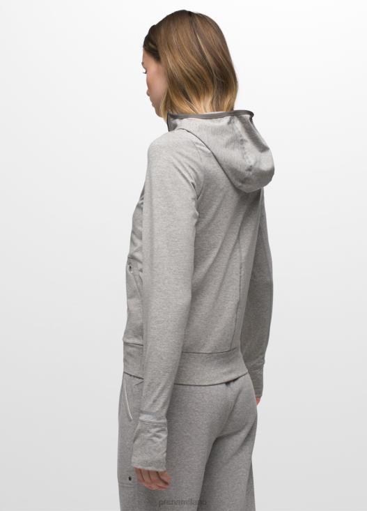donne giacca di flusso di ghiaccio prAna grigio erica vestiario T6DPZ66