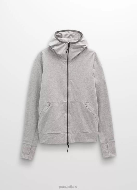 donne giacca di flusso di ghiaccio prAna grigio erica vestiario T6DPZ66