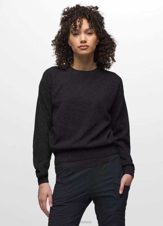 donne girocollo milani prAna nero vestiario T6DPZ27