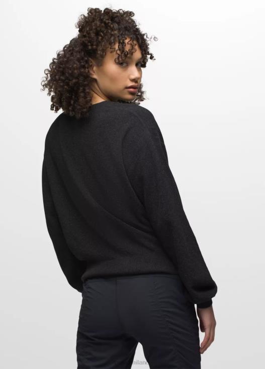 donne girocollo milani prAna nero vestiario T6DPZ27