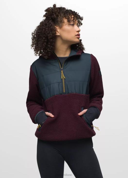 donne incredibile lana 1/2 zip prAna blocco di gelso vestiario T6DPZ138