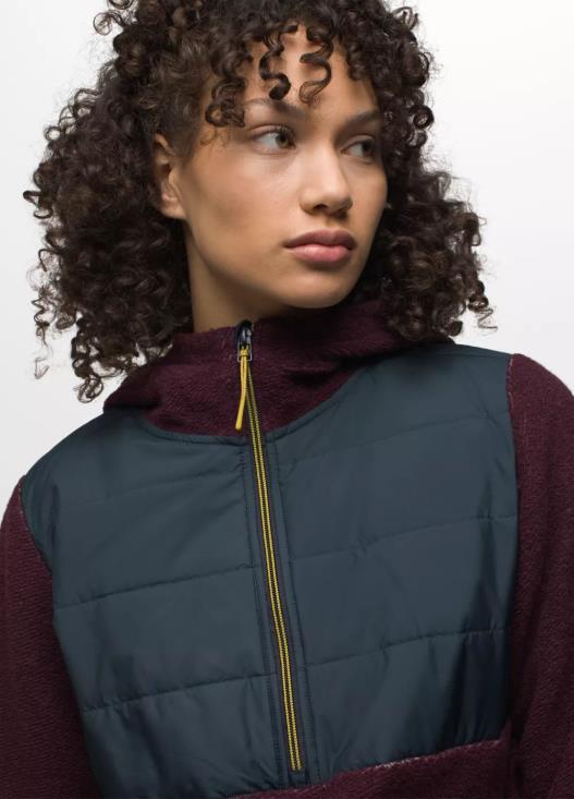 donne incredibile lana 1/2 zip prAna blocco di gelso vestiario T6DPZ138