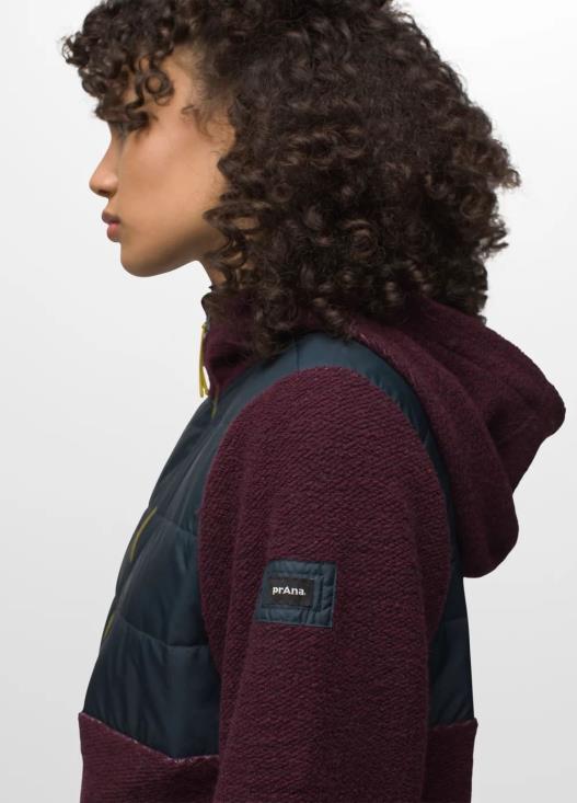 donne incredibile lana 1/2 zip prAna blocco di gelso vestiario T6DPZ138