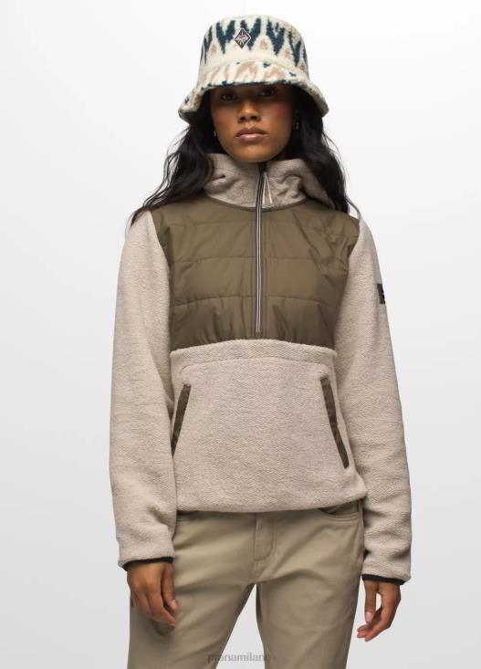 donne incredibile lana 1/2 zip prAna blocco di tela vestiario T6DPZ140