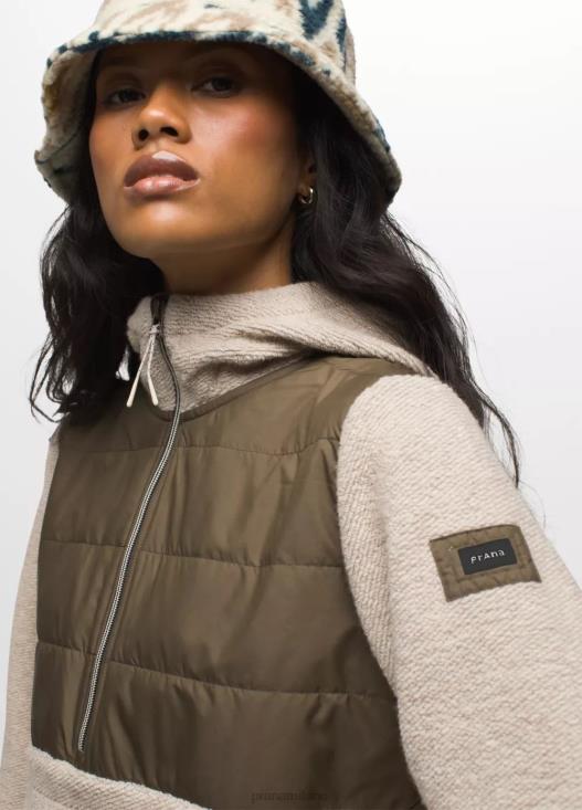 donne incredibile lana 1/2 zip prAna blocco di tela vestiario T6DPZ140
