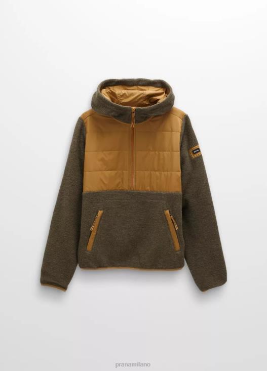 donne incredibile lana 1/2 zip prAna blocco verde ardesia vestiario T6DPZ139