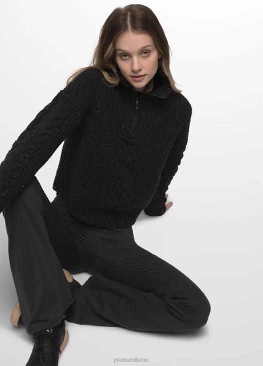 donne maglione di Laurel Creek prAna nero vestiario T6DPZ46