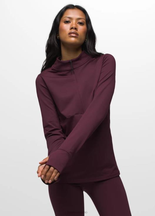 donne mezza zip flusso di ghiaccio prAna gelso vestiario T6DPZ62