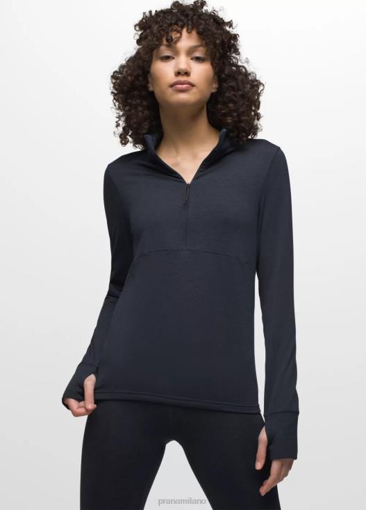 donne mezza zip flusso di ghiaccio prAna nautico vestiario T6DPZ64