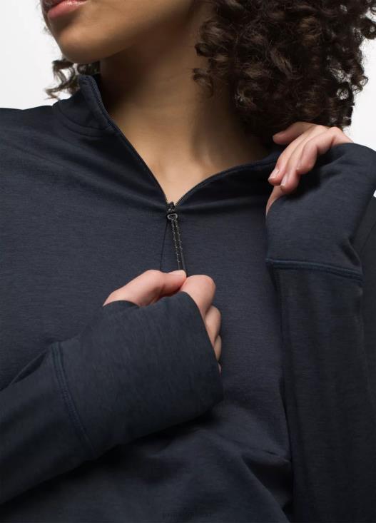 donne mezza zip flusso di ghiaccio prAna nautico vestiario T6DPZ64